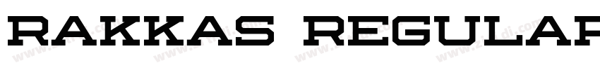 Rakkas Regular字体转换
